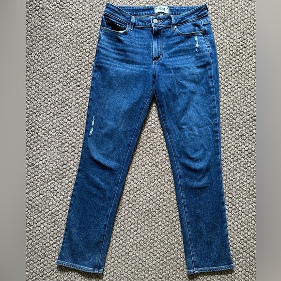 A47- Paige Brigitte straight leg jeans sz 27 - Picture 2 of 7